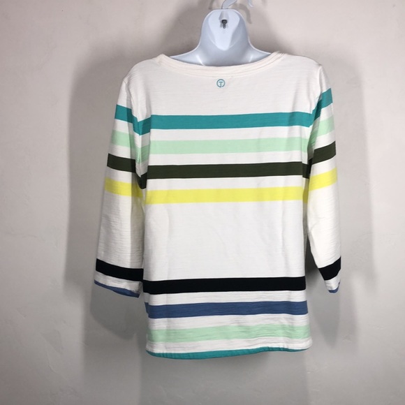T by Talbots stripe top size large petite - Picture 6 of 10